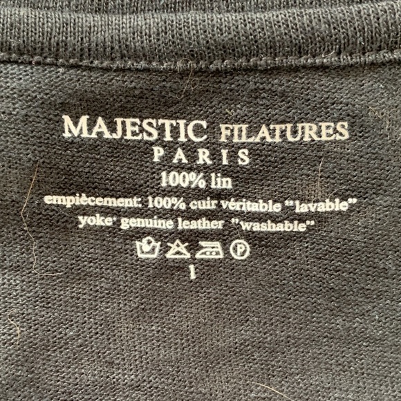 Leather colour block tank top - Picture 4 of 4